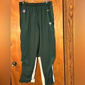 Nike Green and White Men's Joggers